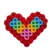 Hama Perles à repasser maxi Petit coeur, sous blister