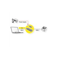 ROLINE USB-C-C, Datenkabel Repeater 12.04.1105 Black,...