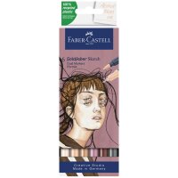 FABER-CASTELL Sketch Marker GOLDFABER, 6er Etui Portrait