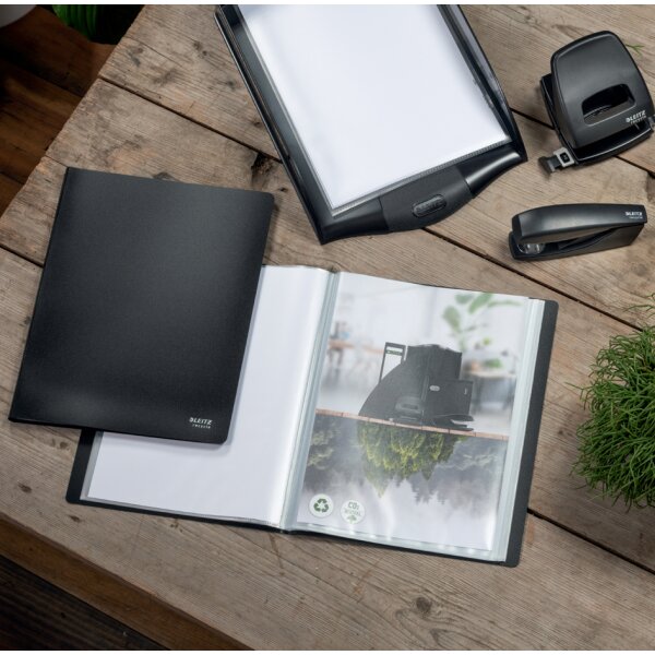 LEITZ Protège-documents Recycle, A4, PP, 40 pochettes, rouge