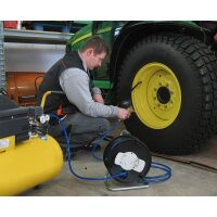 brennenstuhl Druckluftschlauchtrommel, 20 m, schwarz blau