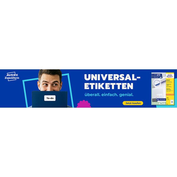 AVERY Zweckform Universal-Etiketten, 38 x 21,2 mm, weiss