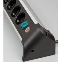 brennenstuhl Steckdosenleiste Alu-Office-Line, 4-fach
