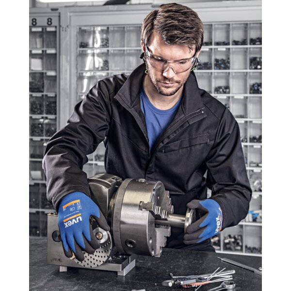 uvex Gants de travail athletic lite, bleu/anthracite, T. 9