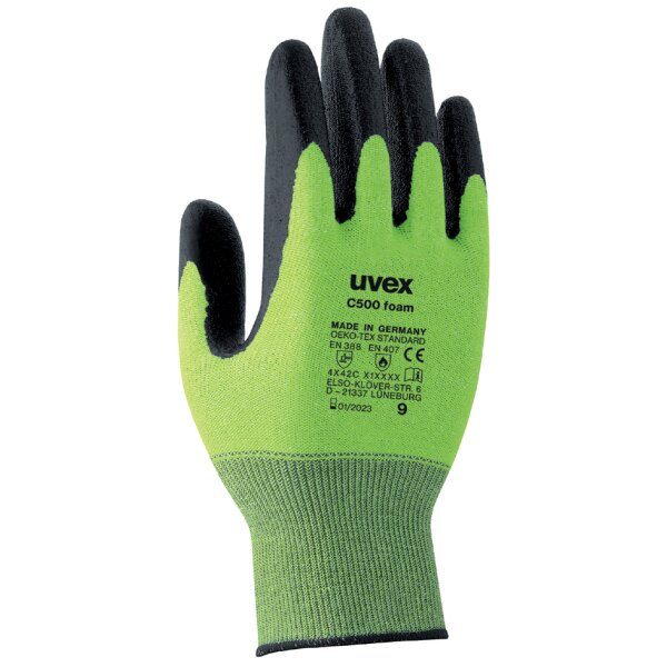 uvex Gants de protection contre les coupures C500 foam, T.7