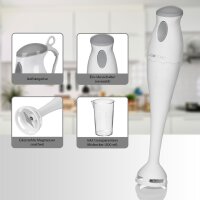 CLATRONIC Stabmixer SM 3577, 180 Watt, weiss