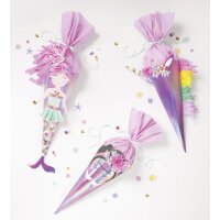 folia Schultüten-Bastelset UNICORN SCHOOL, 3 Motive