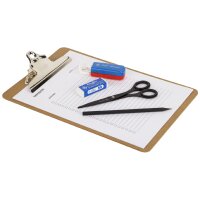 Läufer Klemmbrett, Hartfaser, DIN A4, braun