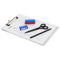 Läufer Porte-bloc à pince, en aluminium, A4,...