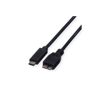 ROLINE USB-C-Micro B, Datenkabel 11.02.9006 Black, ST/ST,...