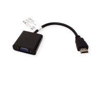 VALUE HDMI - VGA Adapter 12.99.3114 Black, ST/BU, 1080p 15cm