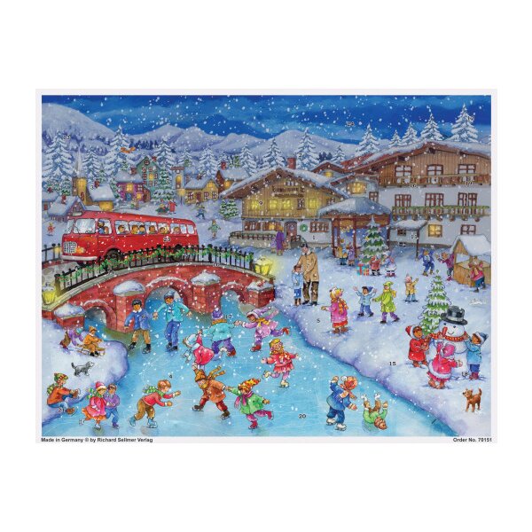 SELLMER Calendrier de lAvent 700 70151 Spiel und Spass im Schnee