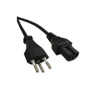 VALUE Netzkabel Black 19.99.1216 T12 auf C15 1.8m
