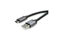 ROLINE USB-A-C, Datenkabel 11.02.9028 Black Sil, ST ST,...