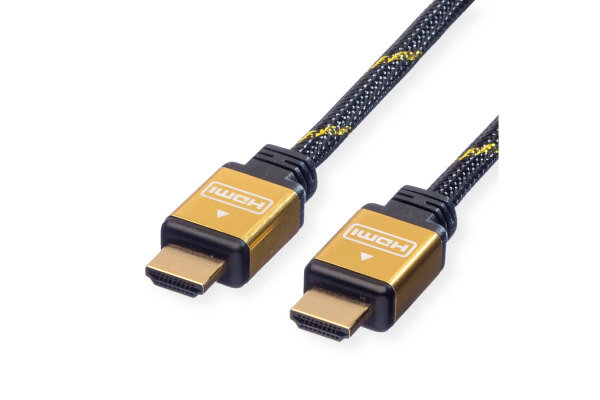 ROLINE HDMI High Speed Kabel, Eth. 11.04.5506 Gold, ST/ST, 2160p, 3D 10m