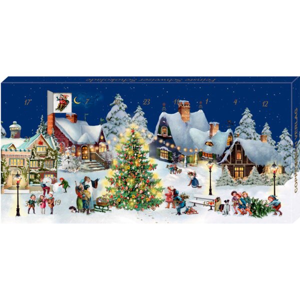 COPPENRATH Adventskalender Schokolade 95317 Weihnachtsdorf