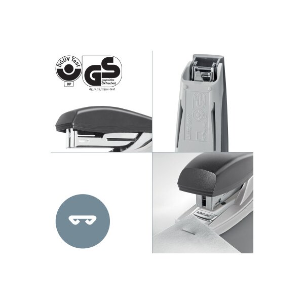 LEITZ Heftgerät Mini NeXXT Recycle 5617-00-35 blau, CO2 neutral 10 Blatt