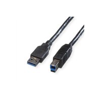 ROLINE USB-A-B, Datenkabel 11.02.8871 Black, ST/ST, 3.2...