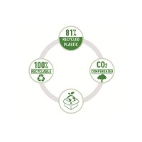 LEITZ Heftgerät Mini NeXXT Recycle 5617-00-25 rot, CO2 neutral 10 Blatt