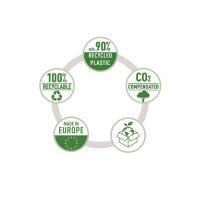 LEITZ Briefkorb Recycle A4 5227-50-95 schwarz, CO2 neutral
