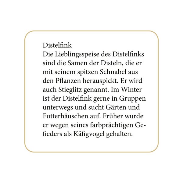 COPPENRATH Sound Adventskalender 95250 Unsere V&ouml;gel im Winter
