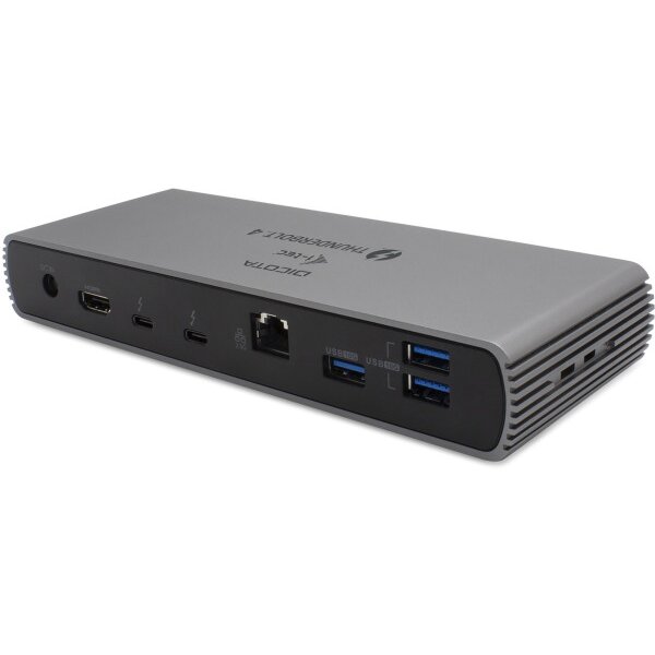 DICOTA USB-C TB4 10in1 DockingStation D32006-CH 8K HDMI/TB4 PD 96W 2.5G black