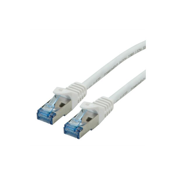 ROLINE Patchkabel, CAT.6a S/FTP 21.15.2869 White, halogenfrei, CL 20m