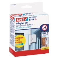 tesa Adaptateur pour moustiquaire de porte ALU FALT, blanc