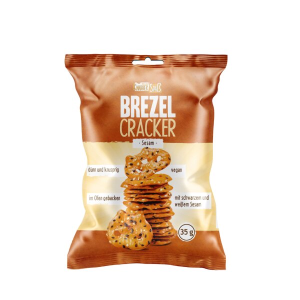 HELLMA Brezel Cracker Sesam, im Portionsbeutel &agrave; 35 g