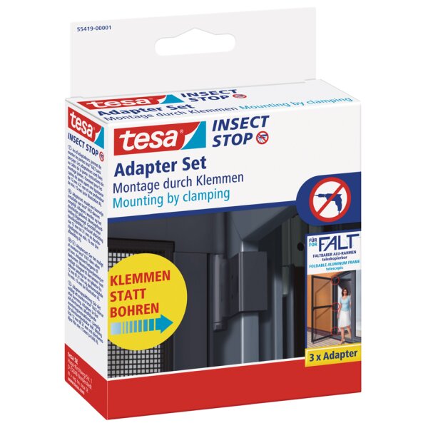 tesa Adapter für Fliegengitter ALU FALT Tür, anthrazit