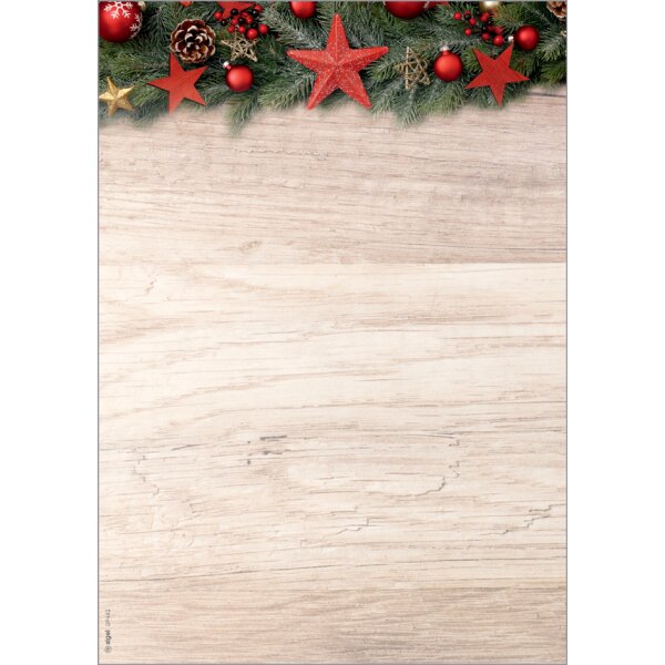 sigel Weihnachts-Motiv-Papier Christmas in rose gold, A4