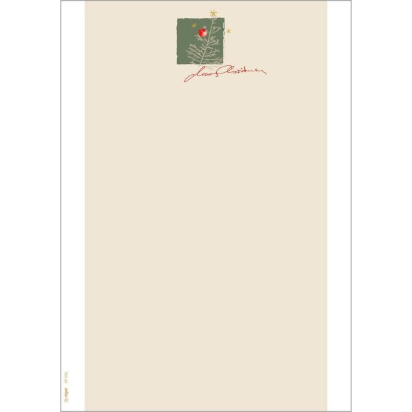 sigel Weihnachts-Motiv-Papier Christmas in rose gold, A4