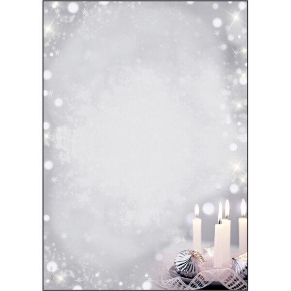 sigel Weihnachts-Motiv-Papier Christmas in rose gold, A4