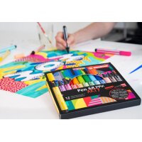 STABILO Fasermaler Pen 68 MAX, 4er Kartonetui ARTY