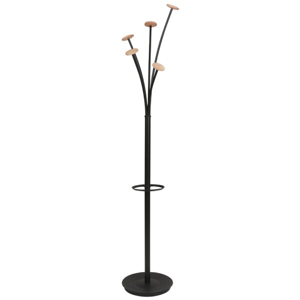 ALBA Garderobenständer FESTIVAL, Höhe: 1.870 mm,schwarz Holz