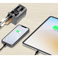 LogiLink Powerbank mit Display, 20.000 mAh, schwarz