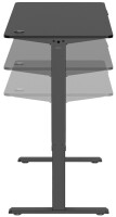 LogiLink Sitz-Steh-Schreibtisch, (B)1.200 mm, matt schwarz