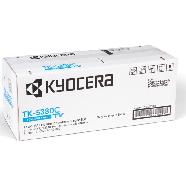KYOCERA Cartouche toner cyan TK-5380C Ecosys PA4000cx 10000 pages