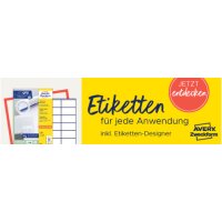 AVERY Zweckform Universal-Etiketten, 64 x 45 mm, weiss