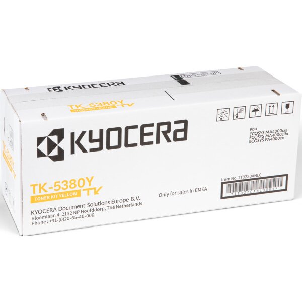 KYOCERA Toner-Modul yellow TK-5380Y Ecosys PA4000cx 10000 Seiten
