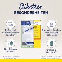 AVERY Zweckform Universal-Etiketten, 64 x 36 mm, weiss