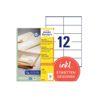 AVERY ZWECKFORM Etiquettes 105x48mm LR3424 recycling 1200...