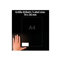 AVERY ZWECKFORM Etiketten 70x36mm LR3475 recycling 2400 Stück