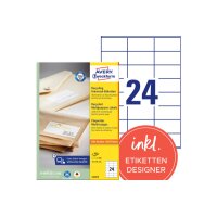 AVERY ZWECKFORM Etiquettes 70x36mm LR3475 recycling 2400...