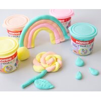 Kores Spielknete "Magic Clay Pastel", farbig...