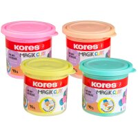 Kores Spielknete "Magic Clay Pastel", farbig...