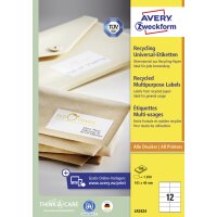 AVERY Zweckform Recycling Universal-Etiketten, 105 x 148 mm