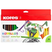 Kores Fasermaler "Korello", breit, 24er...