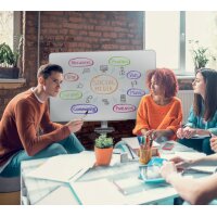 nobo Flipchart Mobil Move & Meet, magnethaftend, weiss