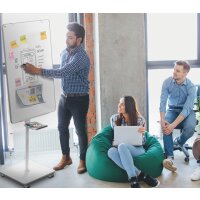 nobo Chevalet de conférence Mobil Move & Meet, blanc